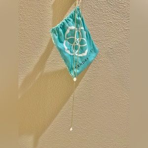 Kendra Scott Y Necklace Teardrop w/ Mother of Pearl Stone